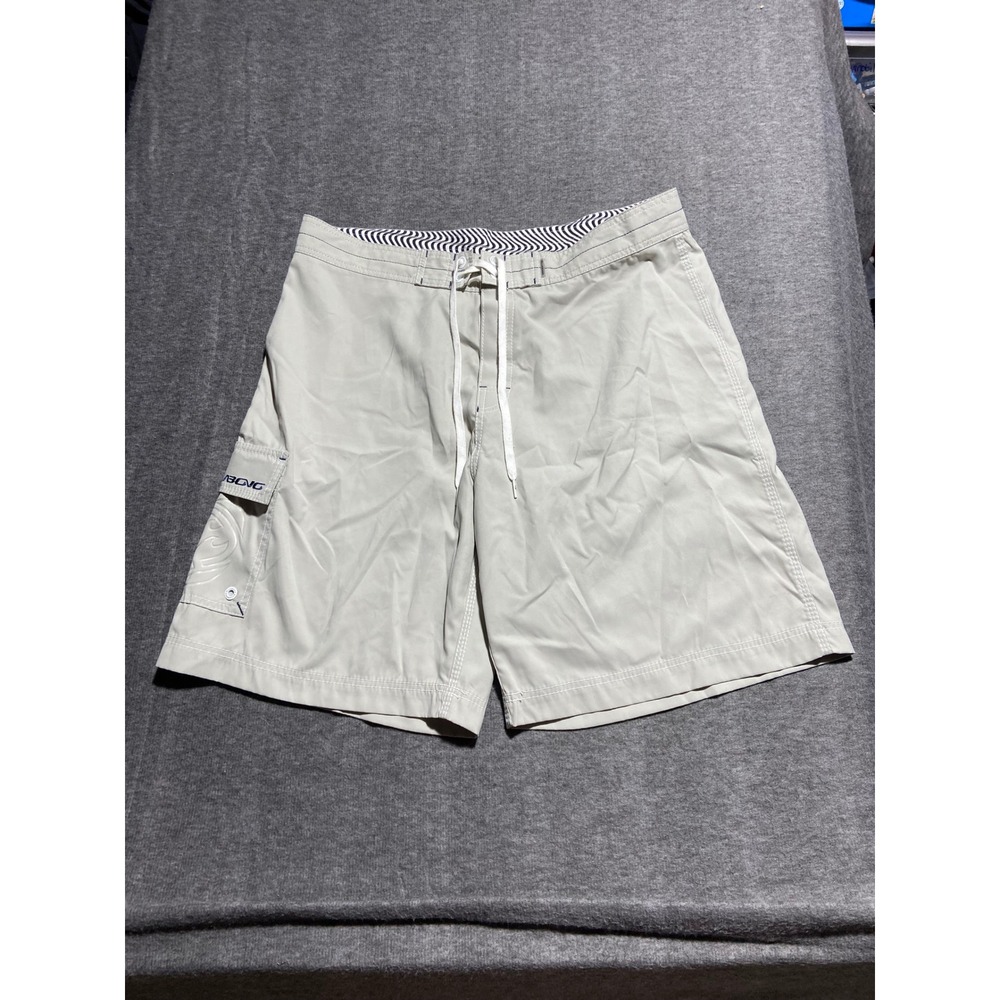 Billabong Board‎ Shorts Tan Beige Cargo Pocket Mens Size 38 M1061 BIZ Beach